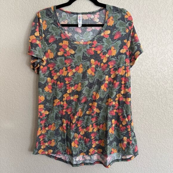 Lularoe Classic T Floral Pattern Large - Picture 1 of 2